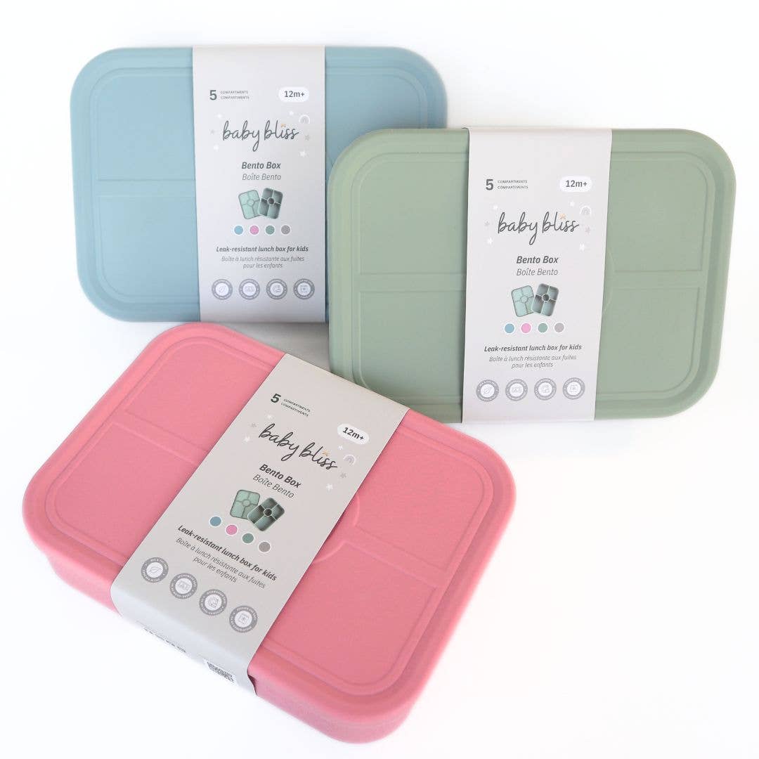 Kids Bento Box, Leak-Proof & 100% Silicone