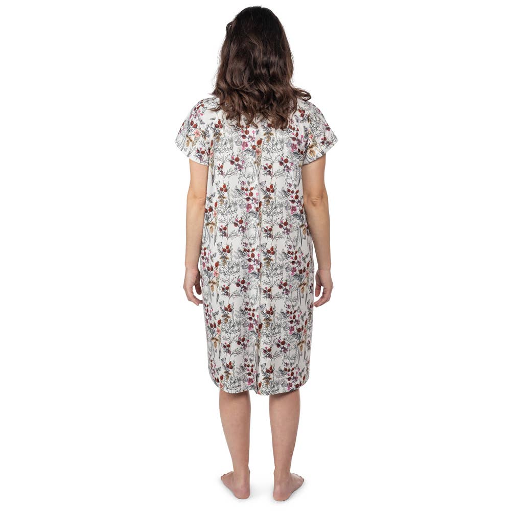 Floral Mommy Labor and Delivery/ Nursing Gown