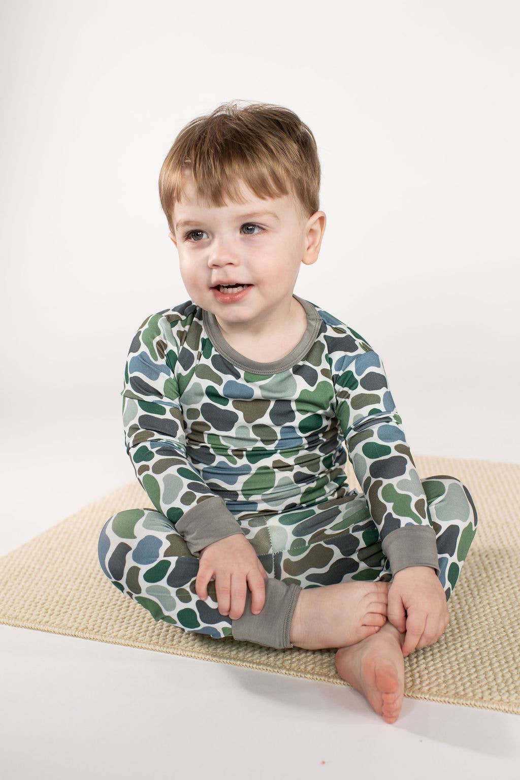Pebble Camo - LS/Pants Toddler Pajamas