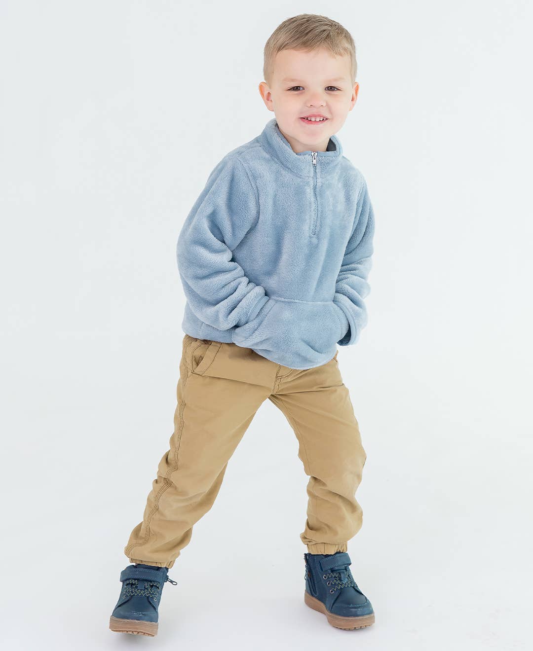 Boys Dark Khaki Jogger Pants