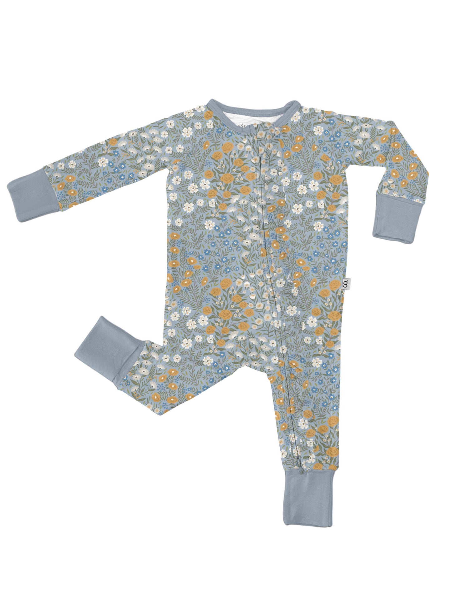 Blue Meadow - LS Convertible Zip PJs