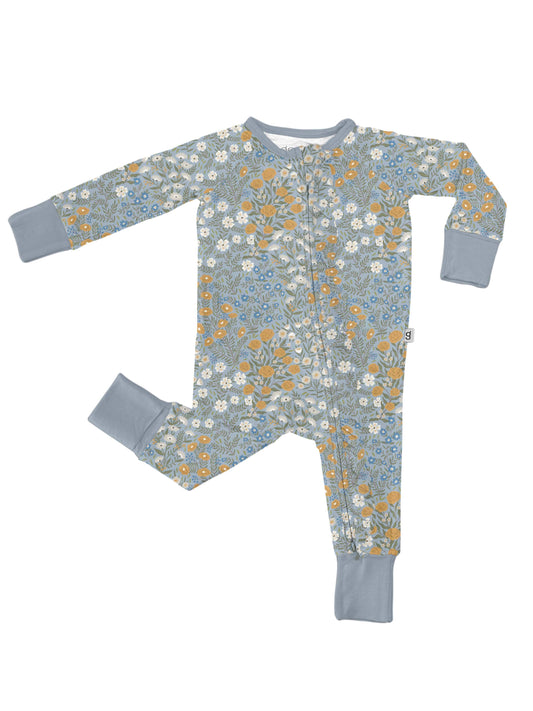 Blue Meadow - LS Convertible Zip PJs