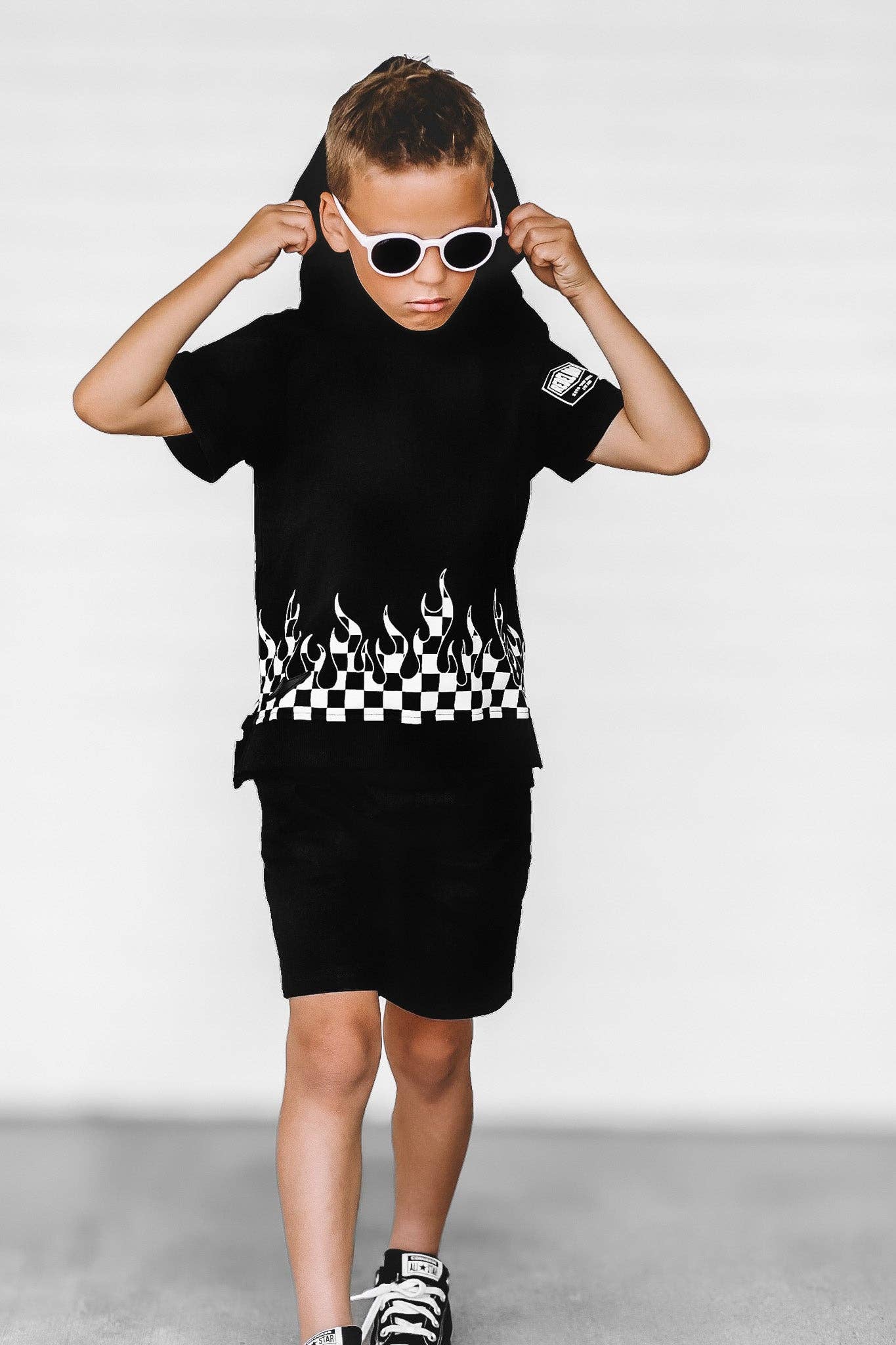 Short Sleeve Hoodie in Harley