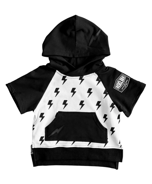 Short Sleeve Hoodie in Bowie