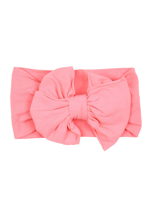 Girls Bubblegum Pink Big Bow Headband