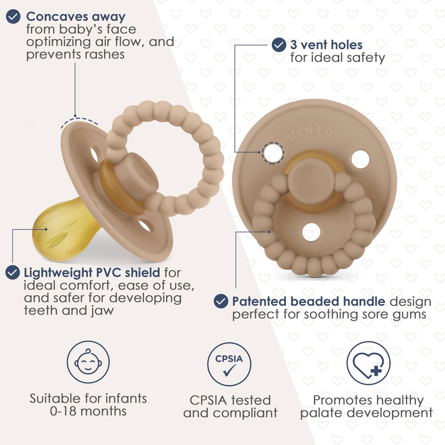 Luladream Pacifiers - Natural Rubber Nipple