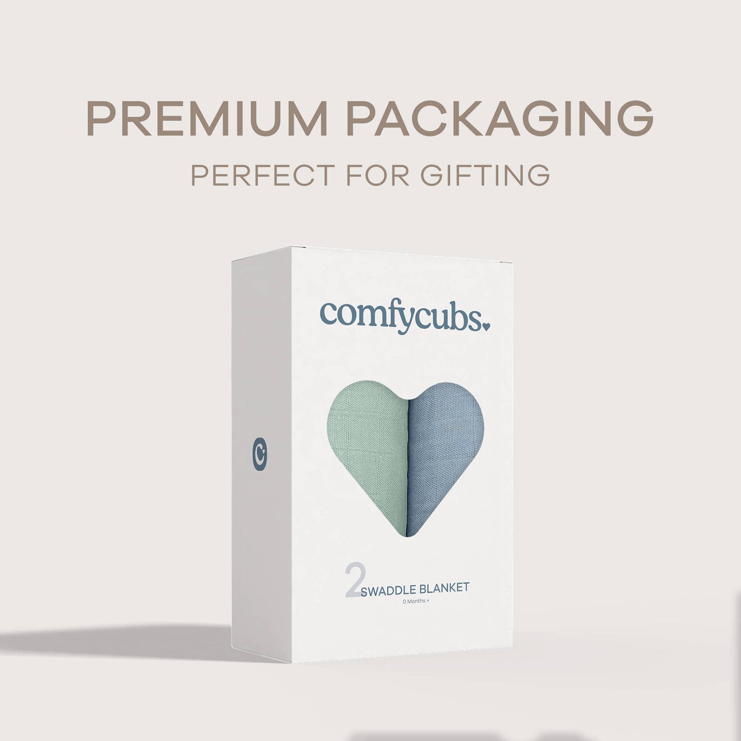 Baby Muslin Swaddle Blankets,  Pack of 1 & 2 by Comfy Cubs