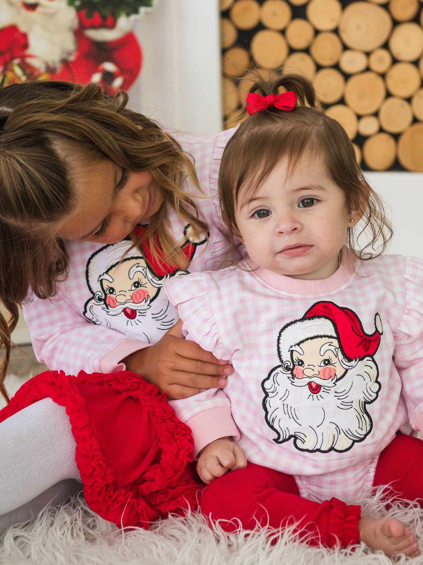 Girls Red Elastic Waist Ruffle Tulle Skirt