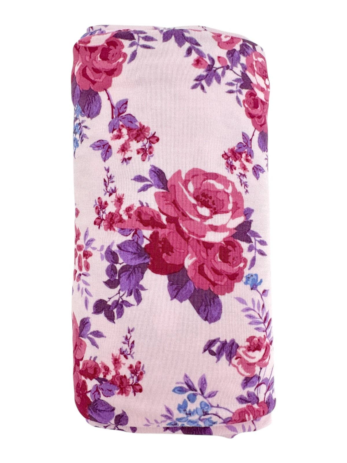 Stretch Swaddle Blanket, Violet Rose