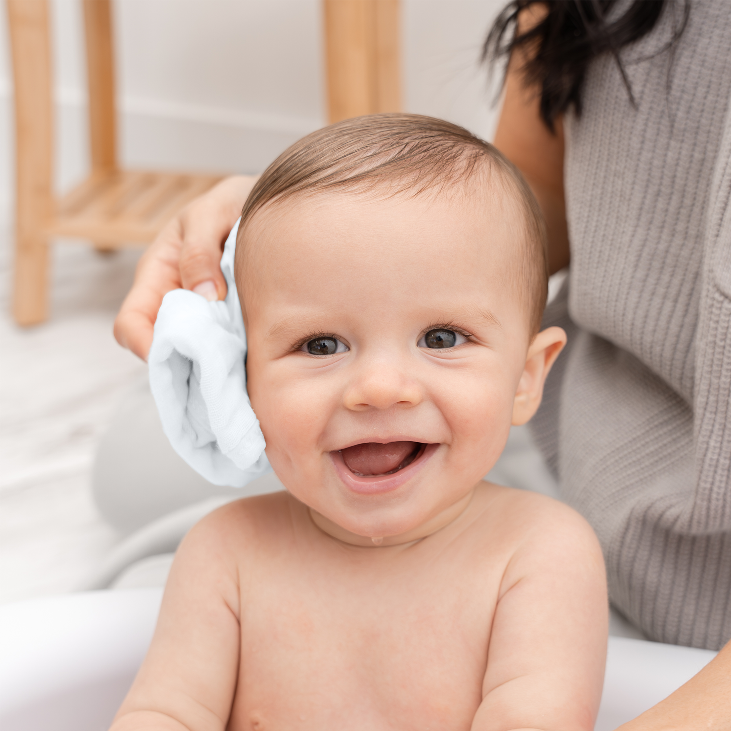 Baby Washcloths 100% Muslin Cotton by Comfy Cubs