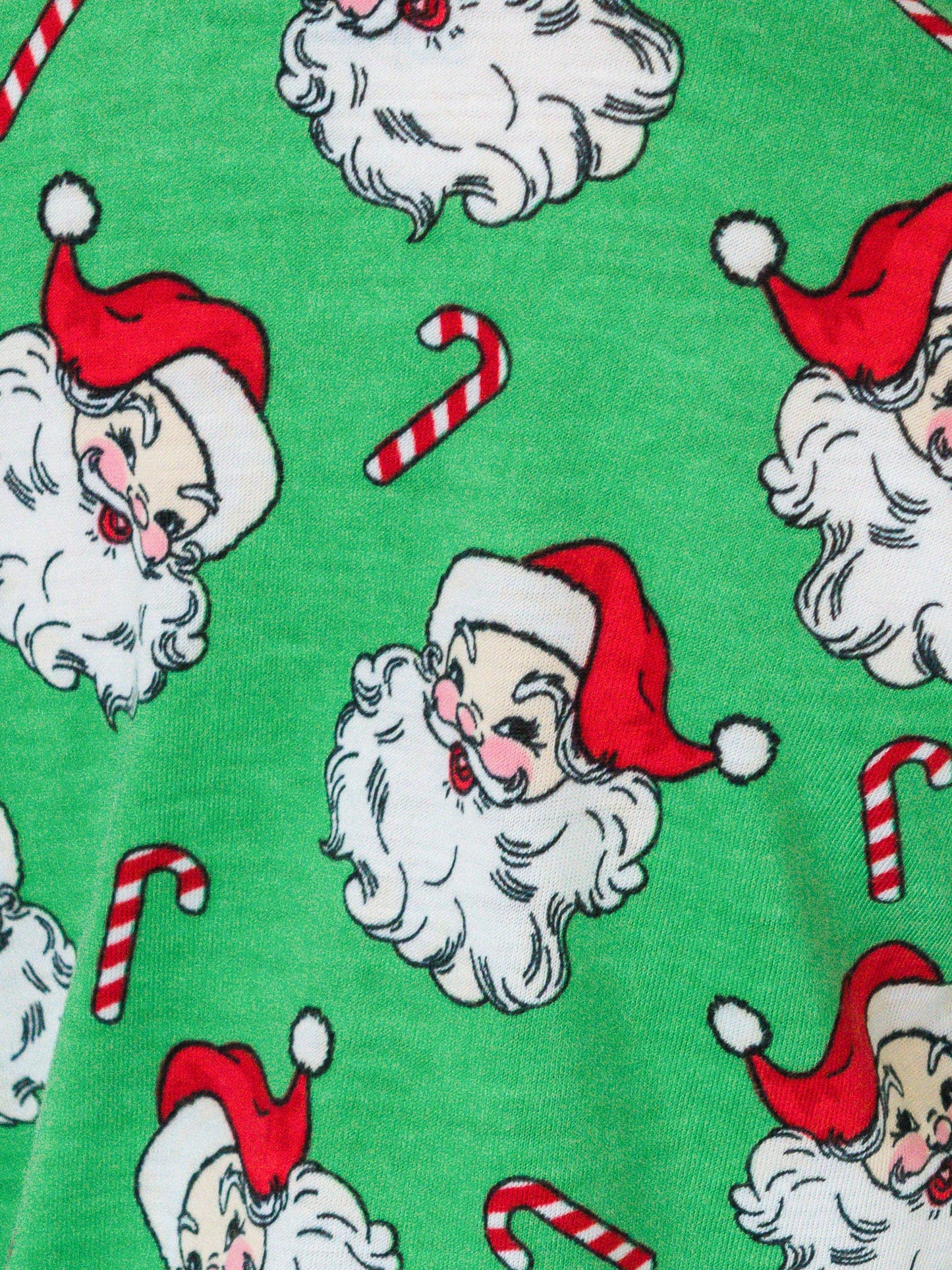 SoftSnooze™ Boys Green Santa Joy Long Sleeve Button Up Pajama Set