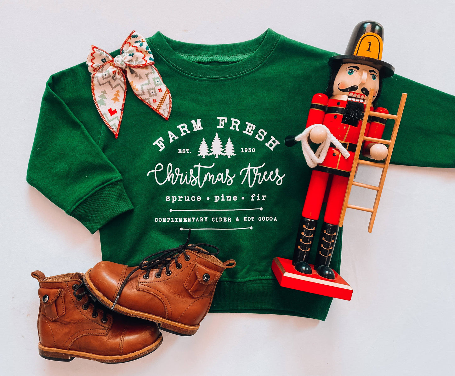 Fresh Farm | Kids & Adult Christmas Sweatshirt