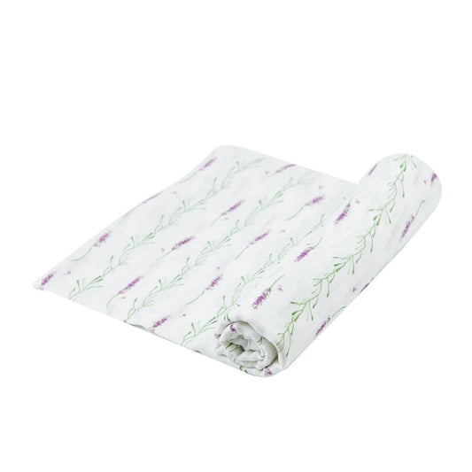 Lavender Stems Bamboo muslin - no box
