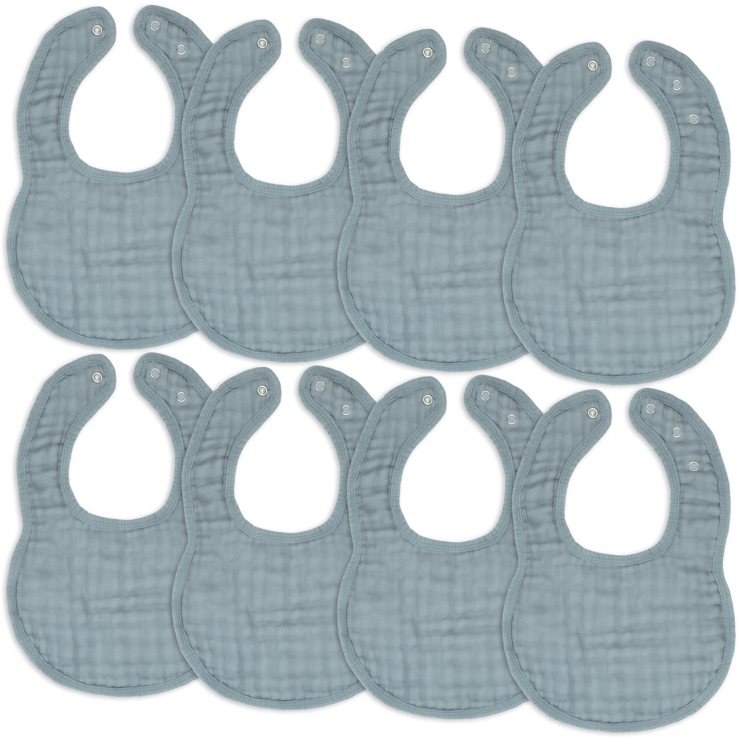 Muslin Cotton Baby Bibs Adjustable Size by Comfy Cubs