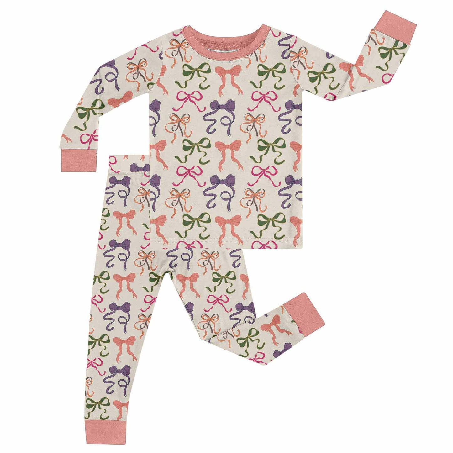 Bows - LS/Pants Toddler Pajamas