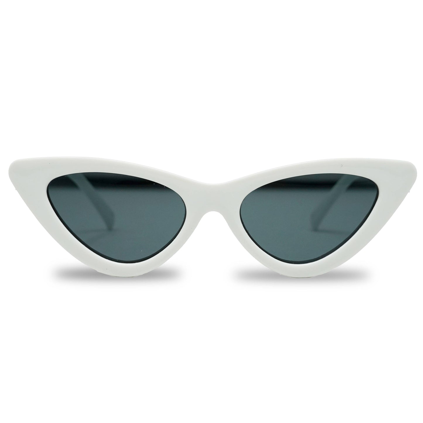 Kids Sunglasses - White (Narrow Cat-Eye)