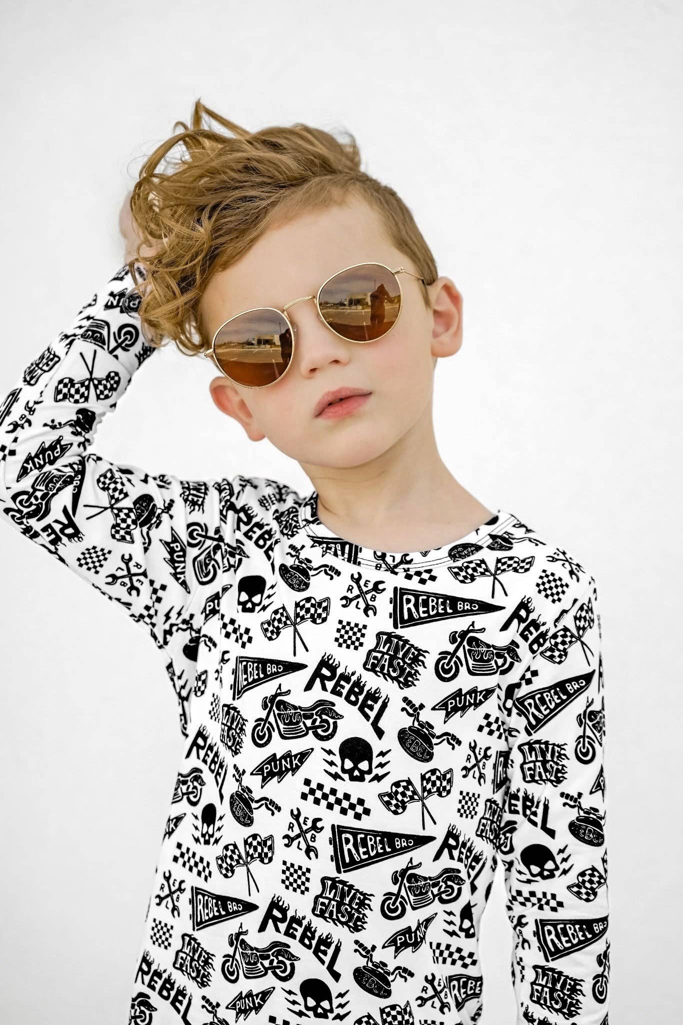 Bamboo Two Piece Set in Live Fast