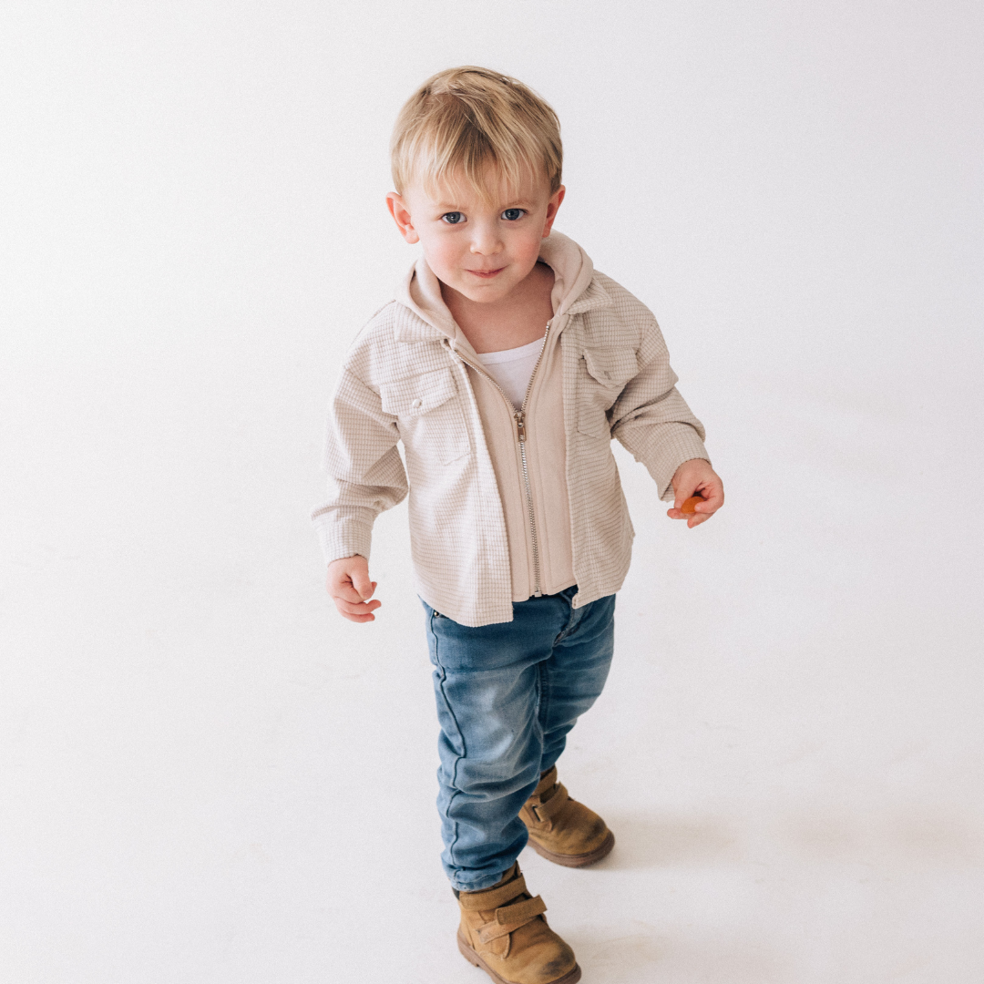 Textured Khaki Jacket - Infant
