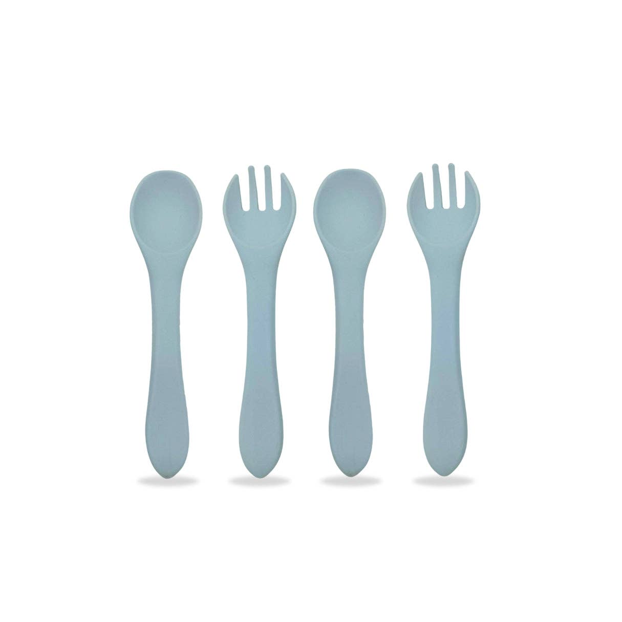 Baby Silicone Spoon & Fork Set (Pack of 4)