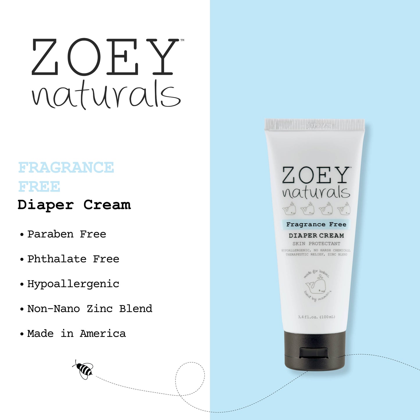 Fragrance-Free Diaper Cream - 3.4oz