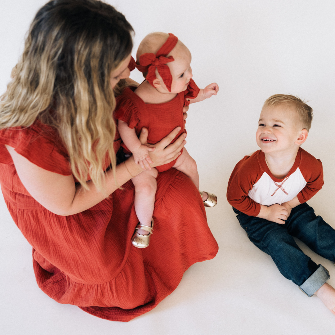 Raglan Baseball Tee Rust - Child