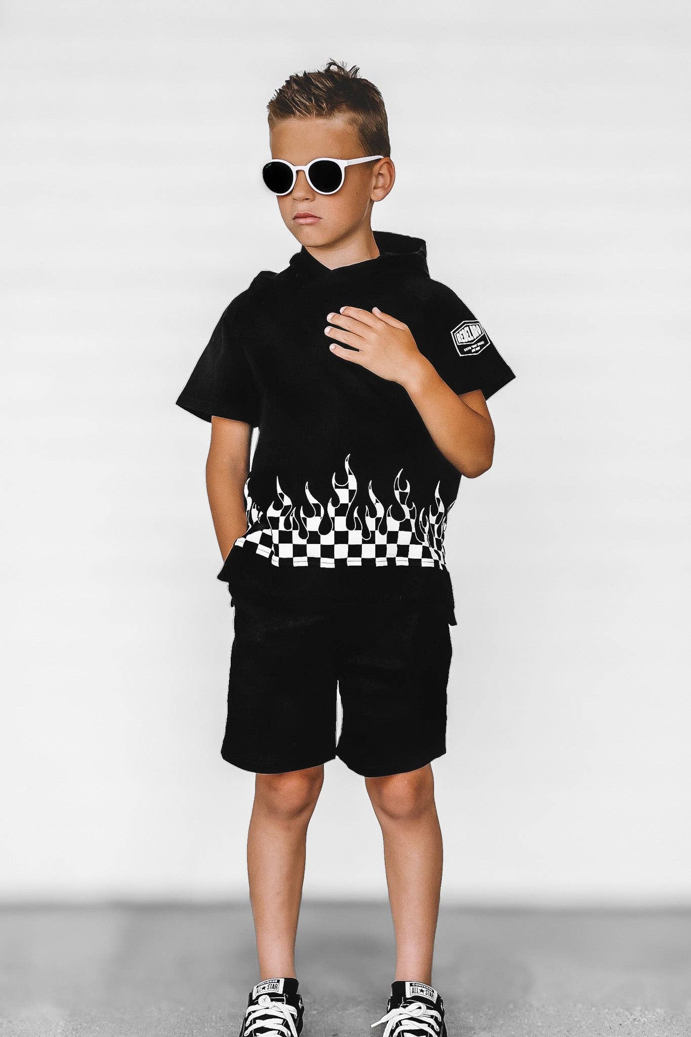 Short Sleeve Hoodie in Harley