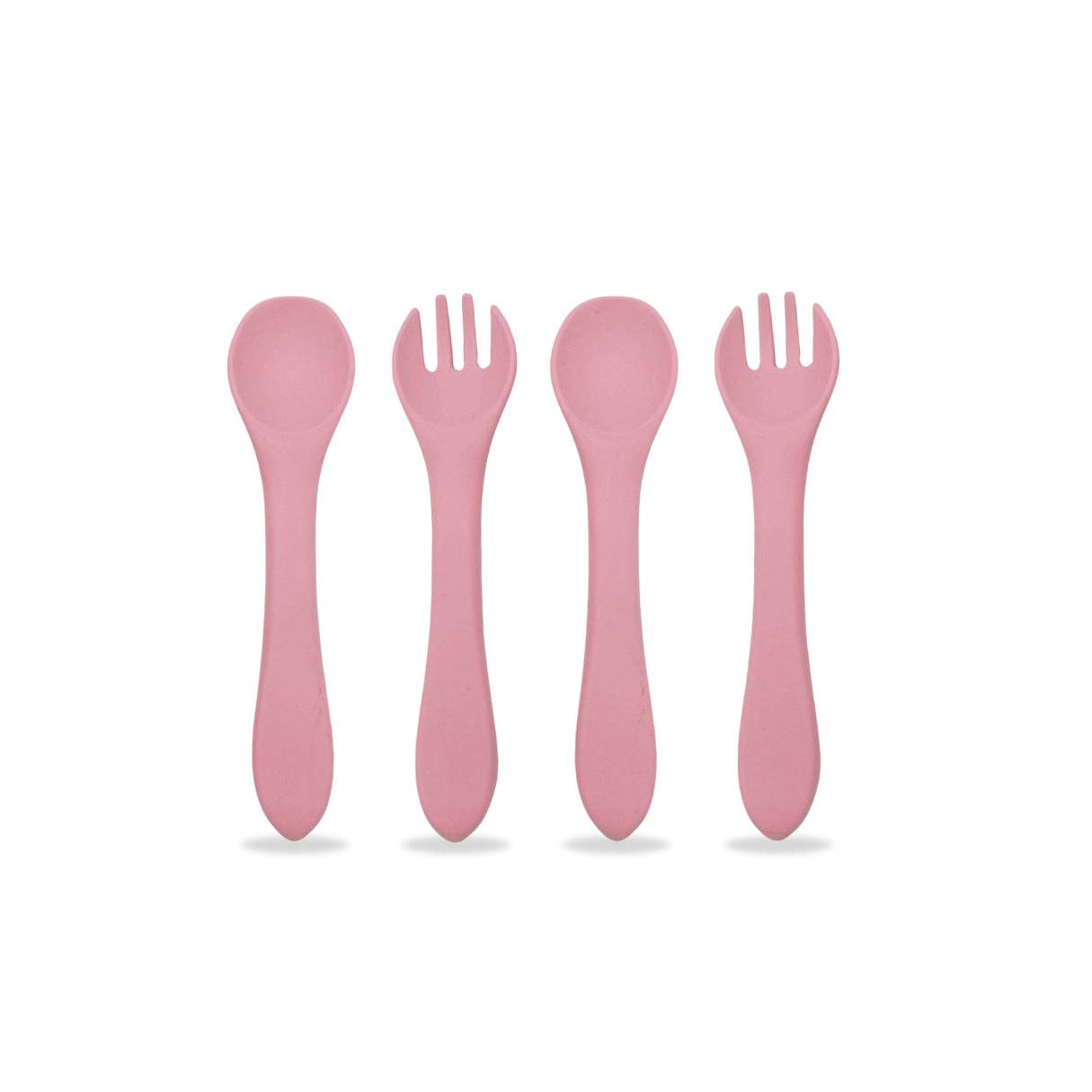 Baby Silicone Spoon & Fork Set (Pack of 4)