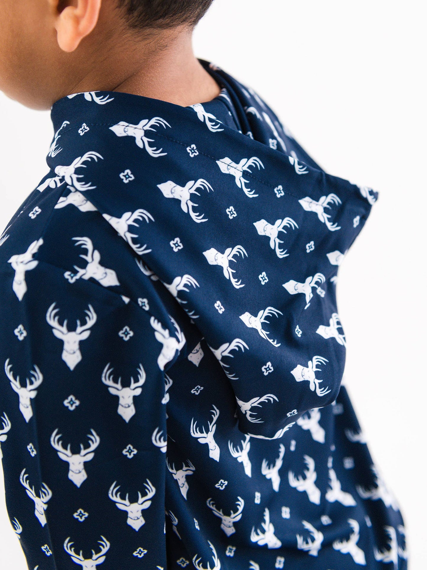 Boys Little Deer Lodge Performance Hooded Shirt