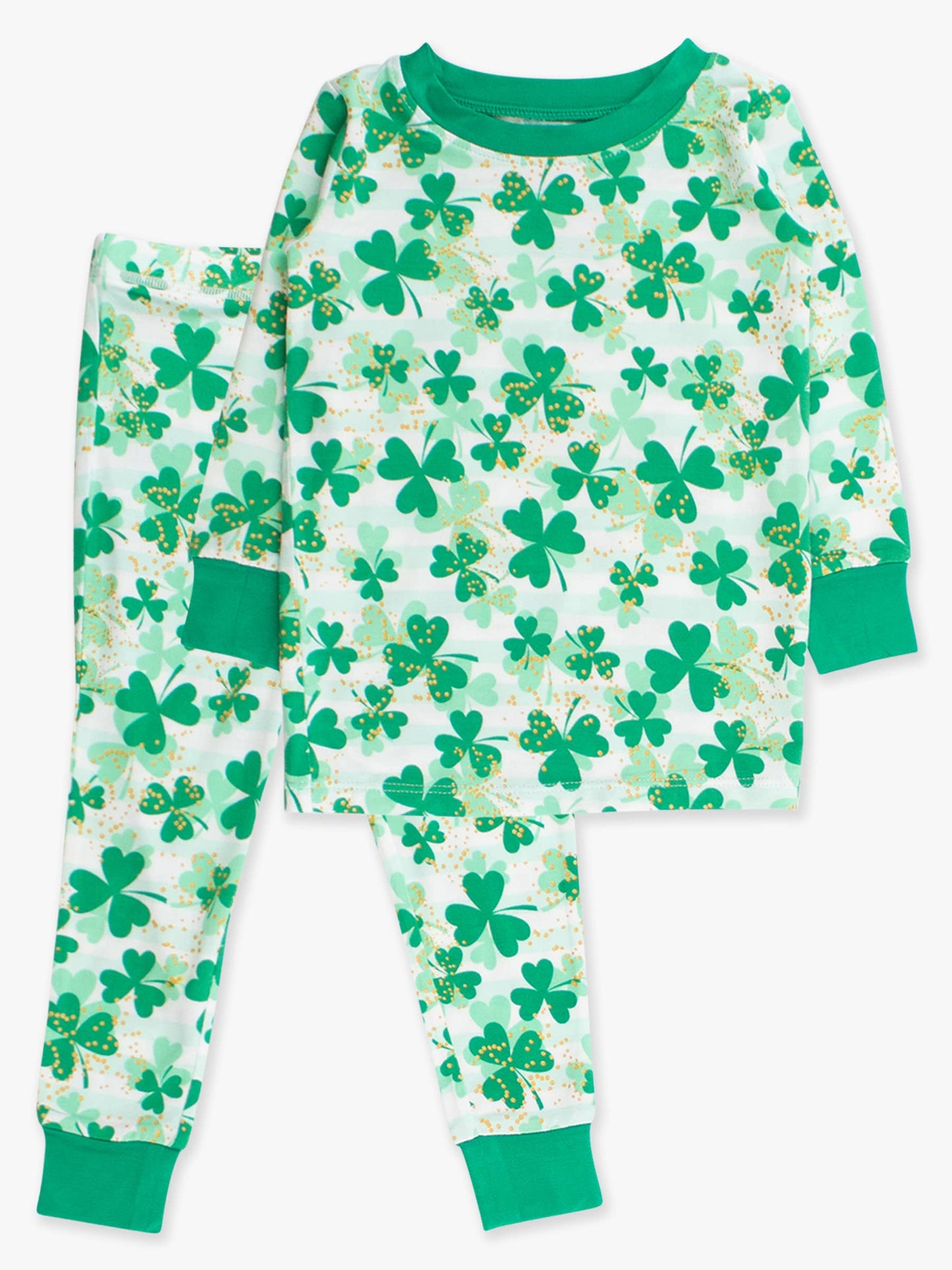 SoftSnooze™ Kids Bamboo Viscose Clover Field Long Sleeve Pajama Set