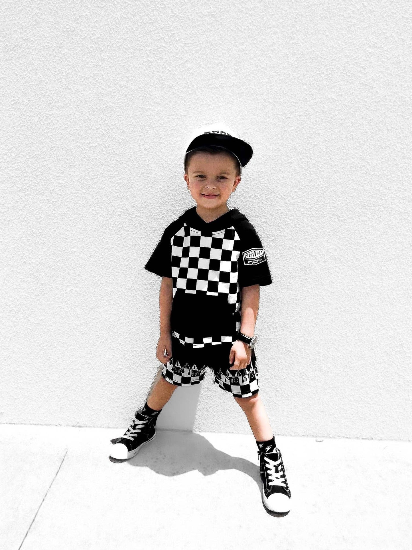 Short Sleeve Hoodie in Venice