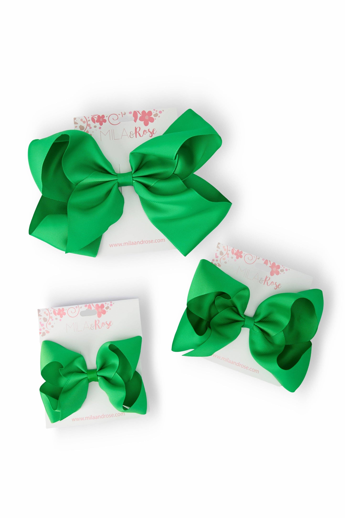 Kelly Green Grosgrain Hair Bow