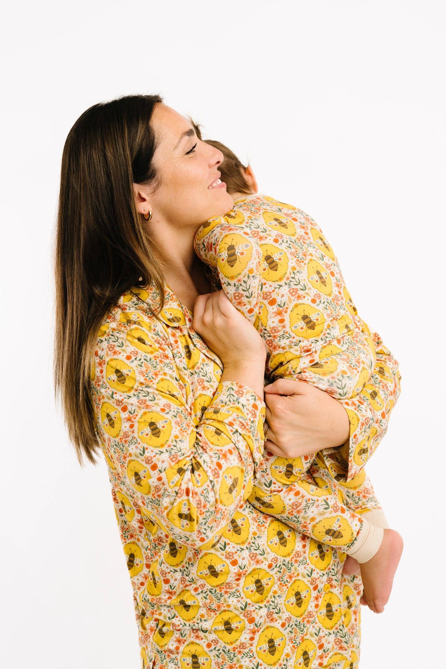 Sweet Bee Women's Button Up Long Sleeve Set