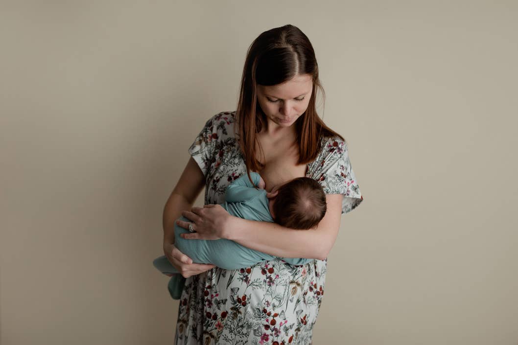 Floral Mommy Labor and Delivery/ Nursing Gown