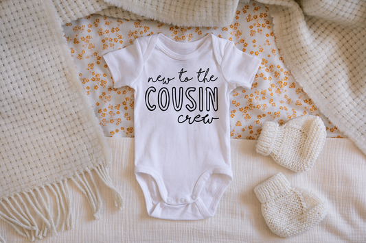 New to the Cousin Crew Pregnancy Announcement Onesie