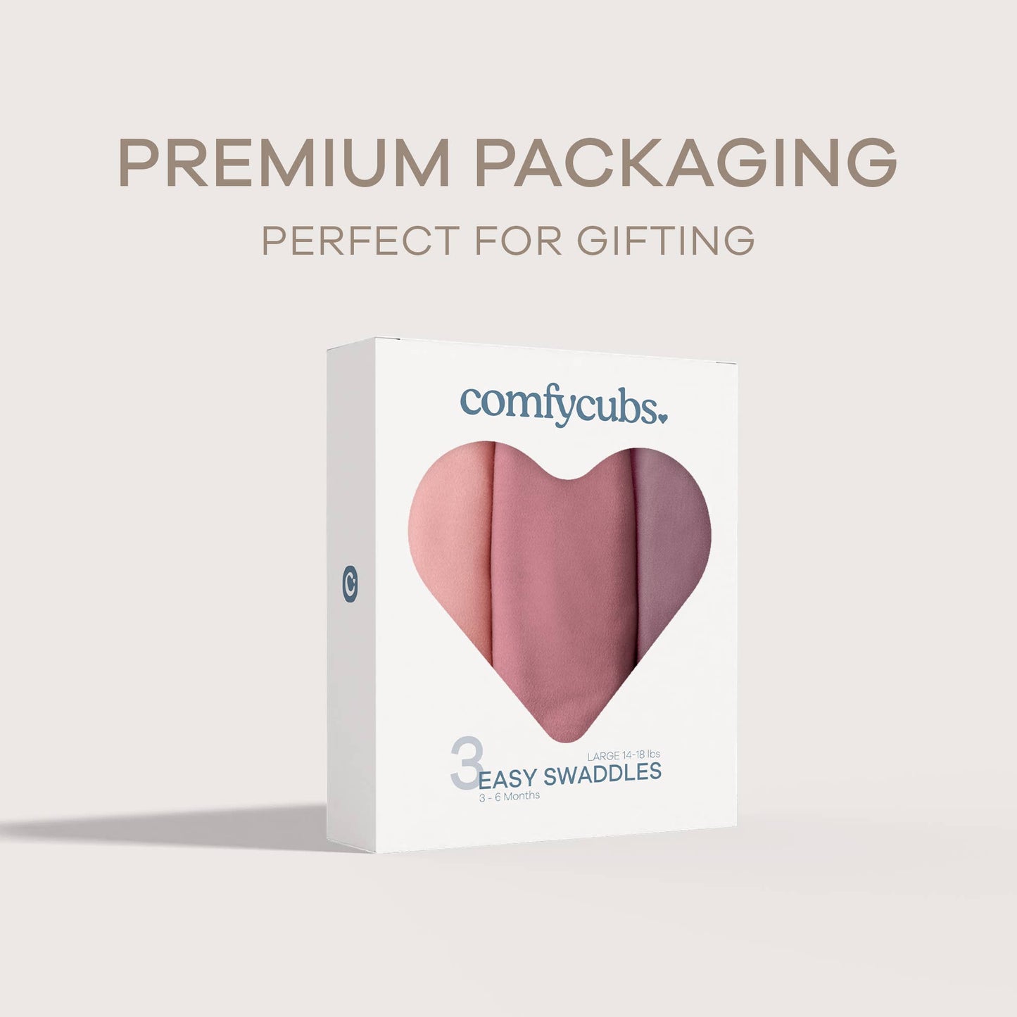 Baby Easy Swaddle Blankets - Pack of 3 by Comfy Cubs