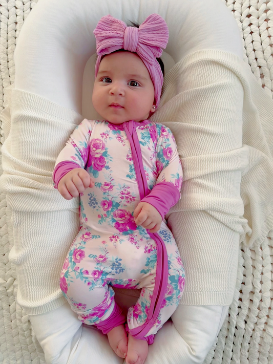2-Way Zip Romper, Garden Secrets