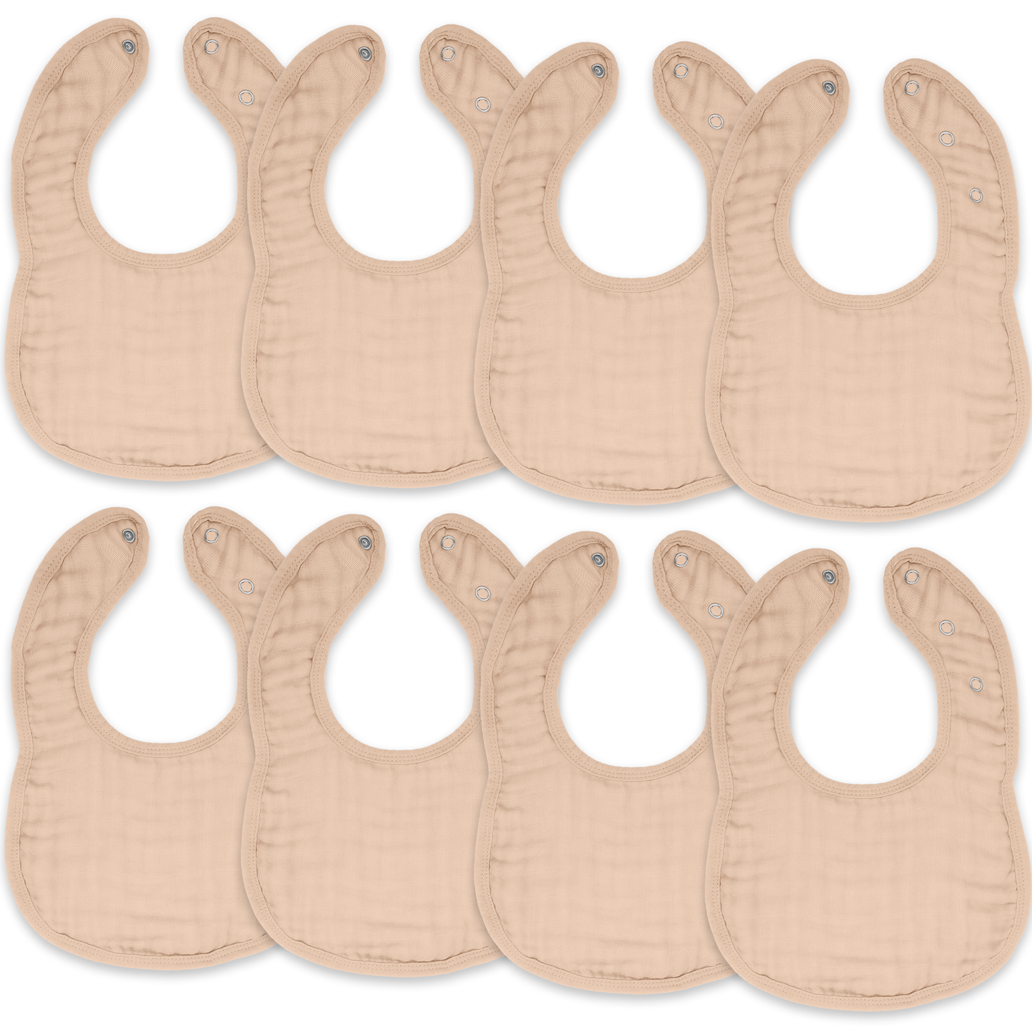 Muslin Cotton Baby Bibs Adjustable Size by Comfy Cubs
