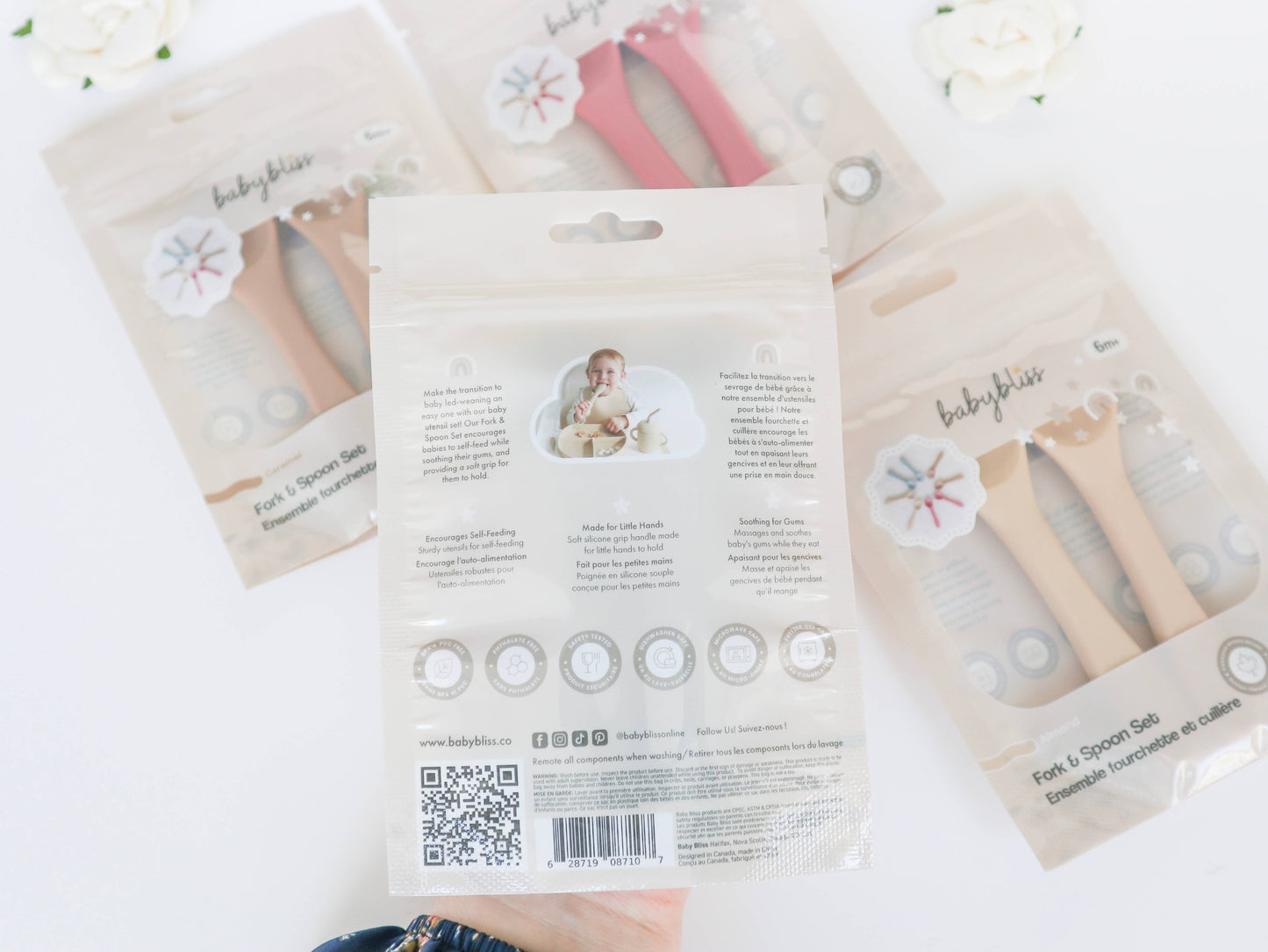 Baby Silicone Spoon & Fork Set (Pack of 4)