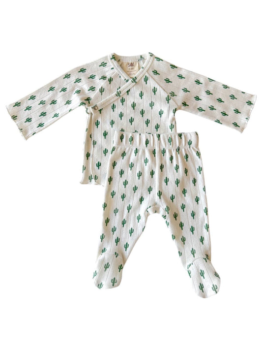 Cactus / Organic Pointelle Newborn Set