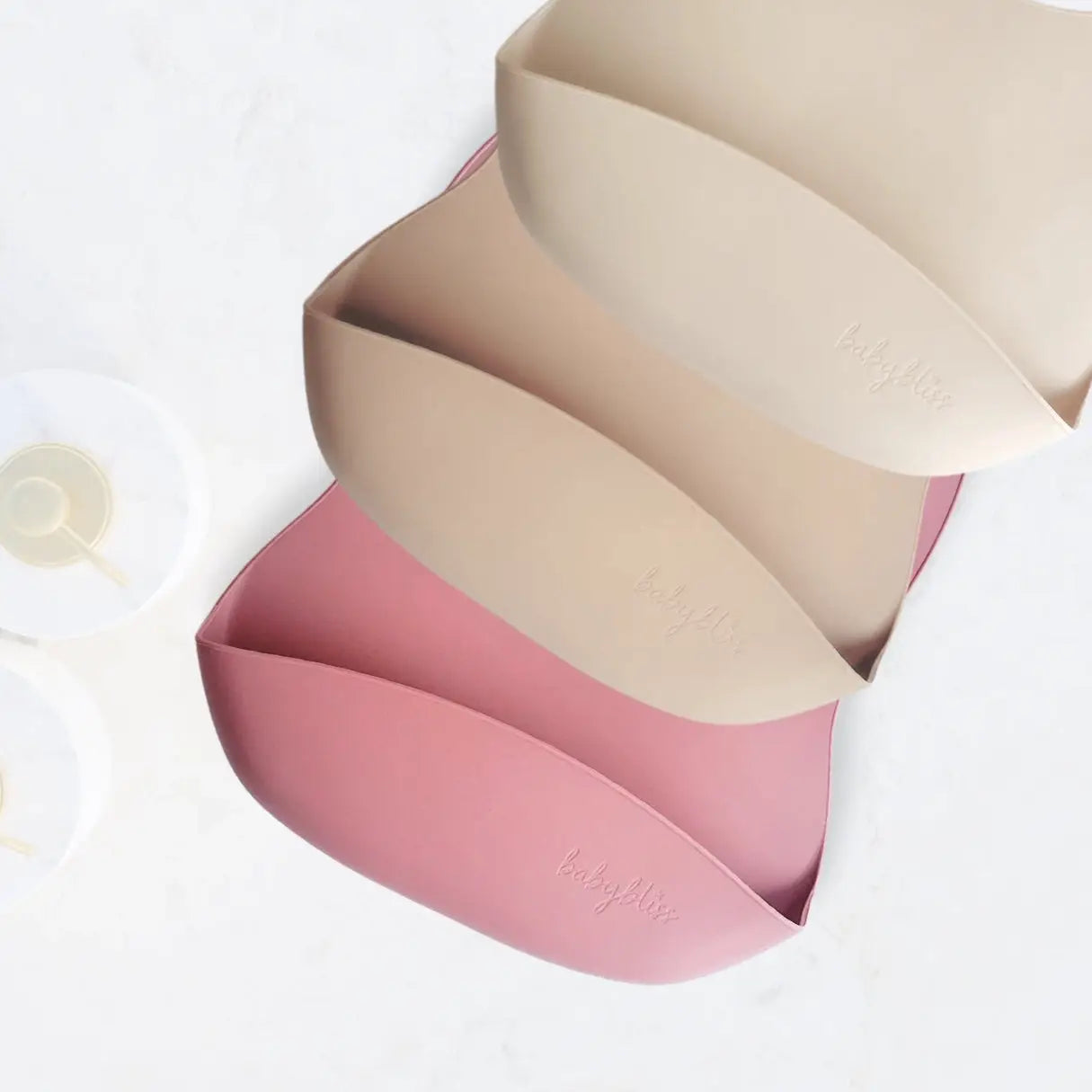 Silicone Bib - Dusty Rose