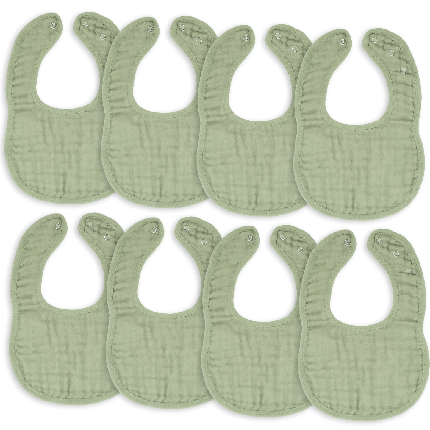 Muslin Cotton Baby Bibs Adjustable Size by Comfy Cubs