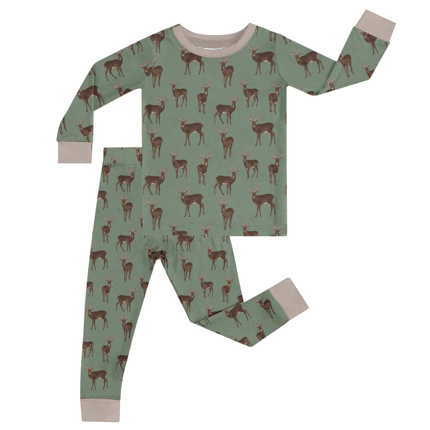 Deer - LS/Pants Toddler Pajamas