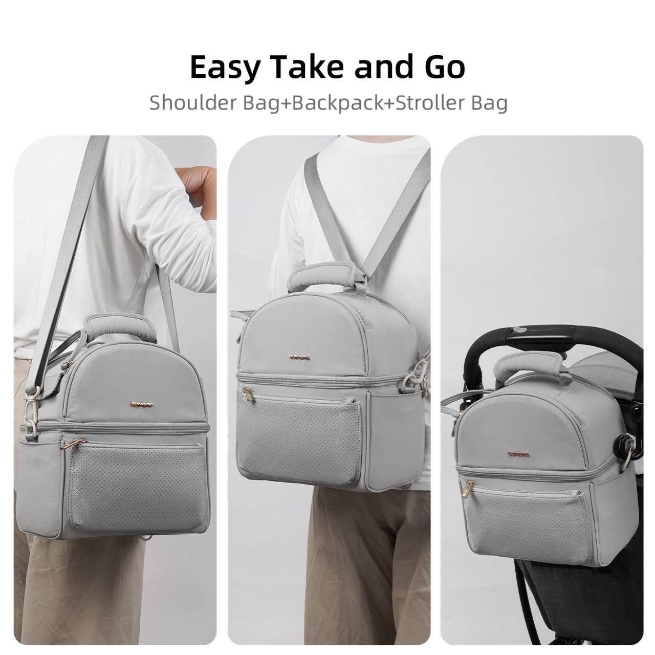 Breastmilk Cooler Bag with Detachable Insulation Box Set