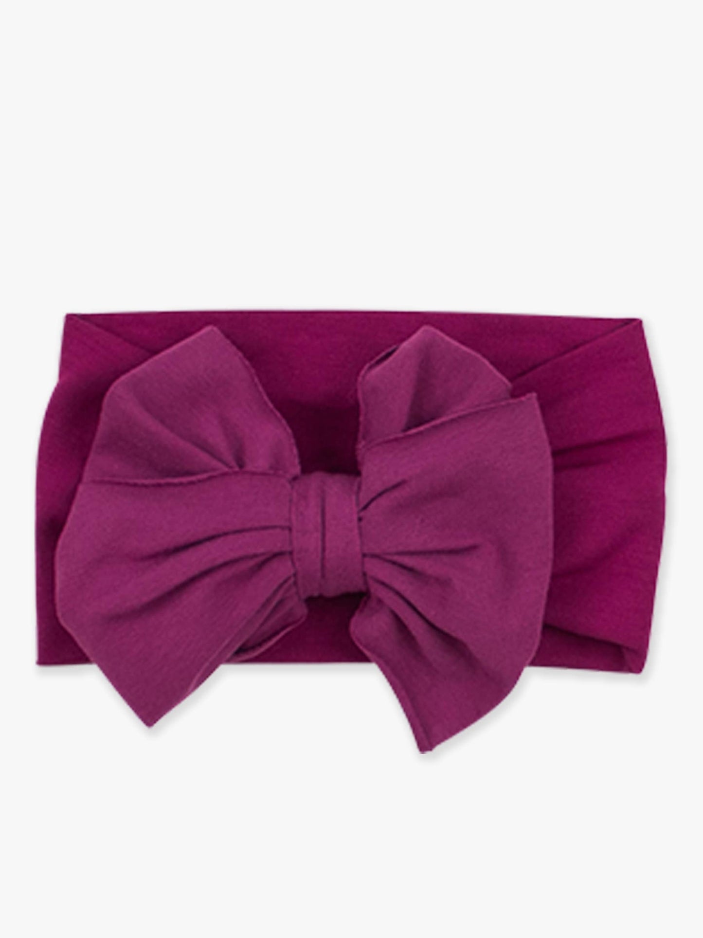 Girls Plum Tart Big Bow Headband