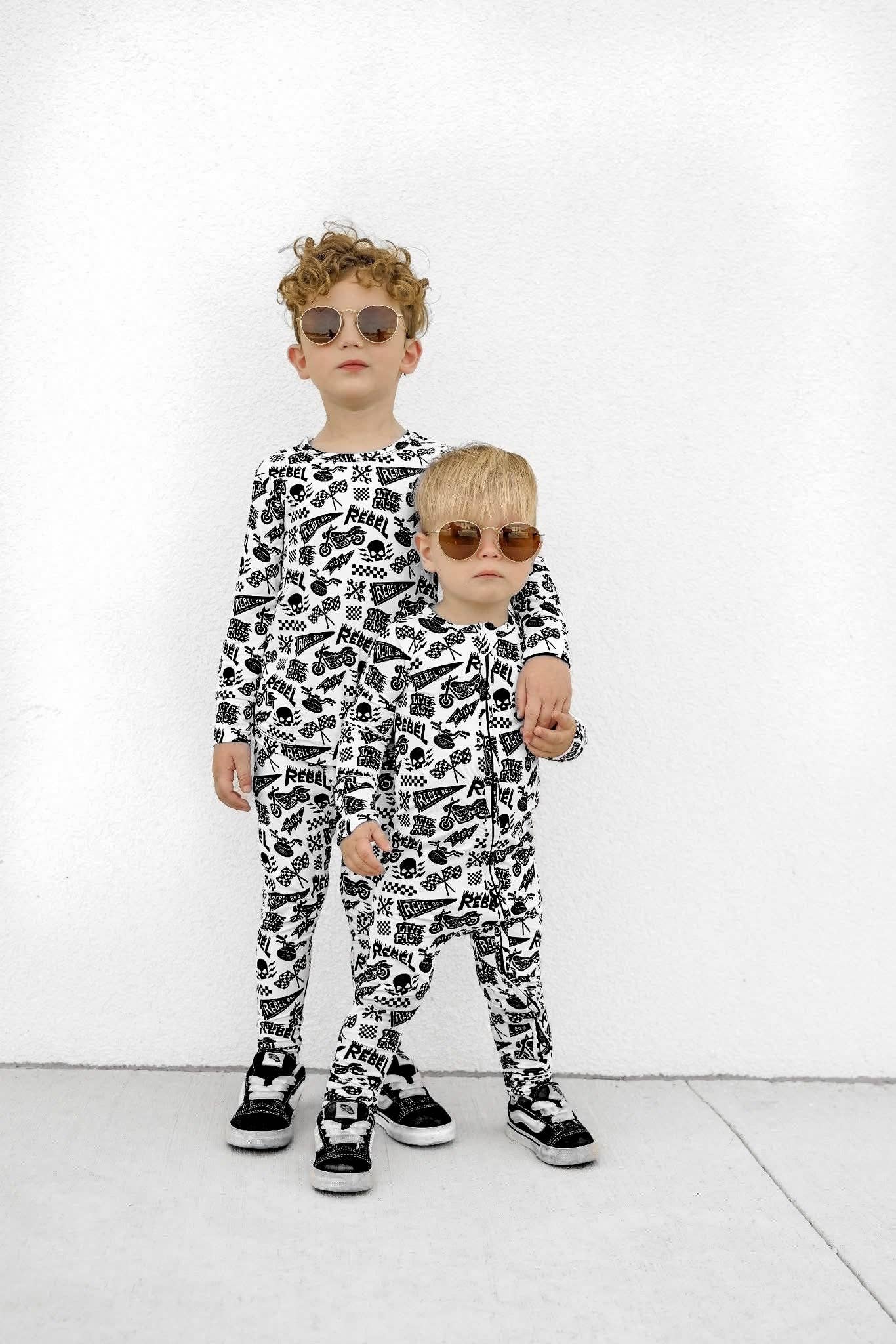 Bamboo Two Piece Set in Live Fast