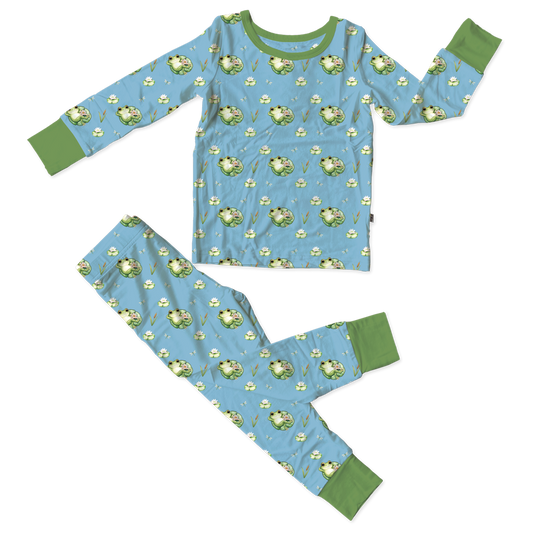 Amelia Frogs Bamboo 2-Piece Long Sleeve Set