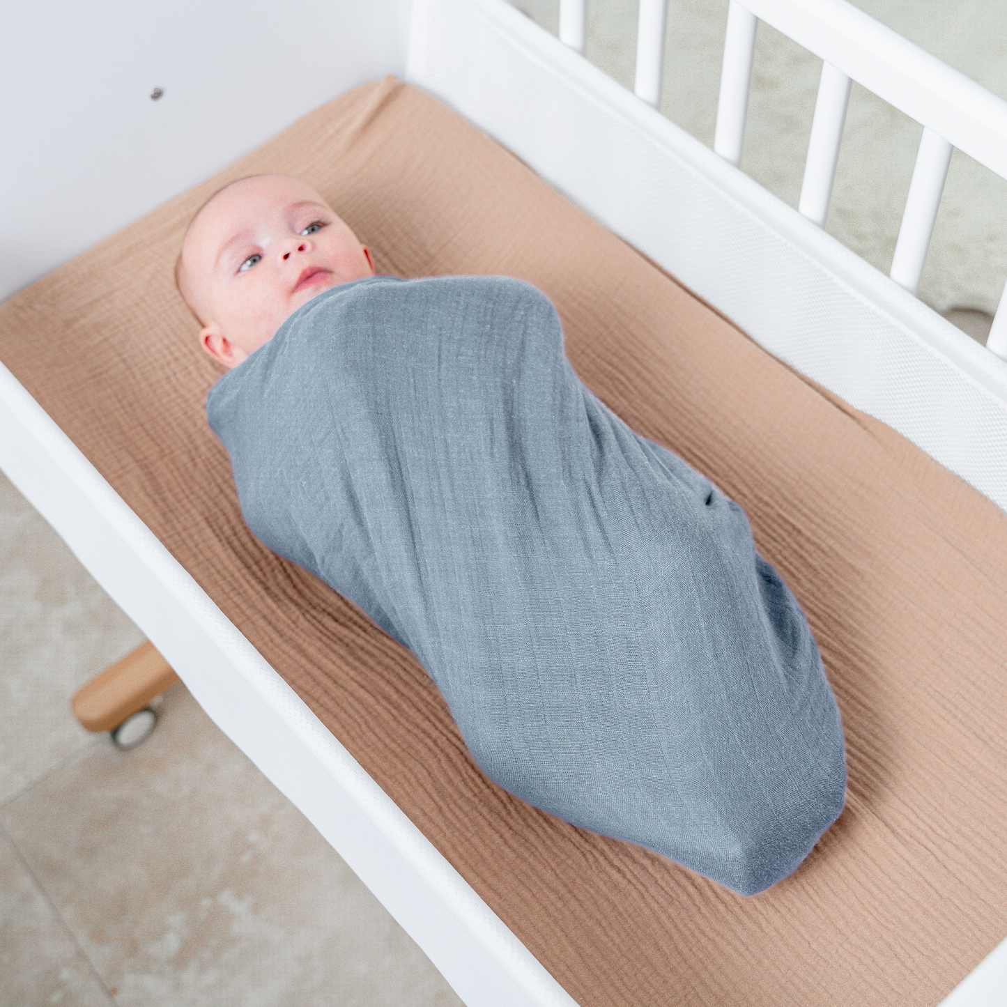 Baby Muslin Swaddle Blankets,  Pack of 1 & 2 by Comfy Cubs