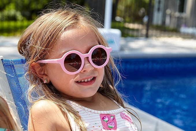 Kids Sunglasses - Pink (Round)