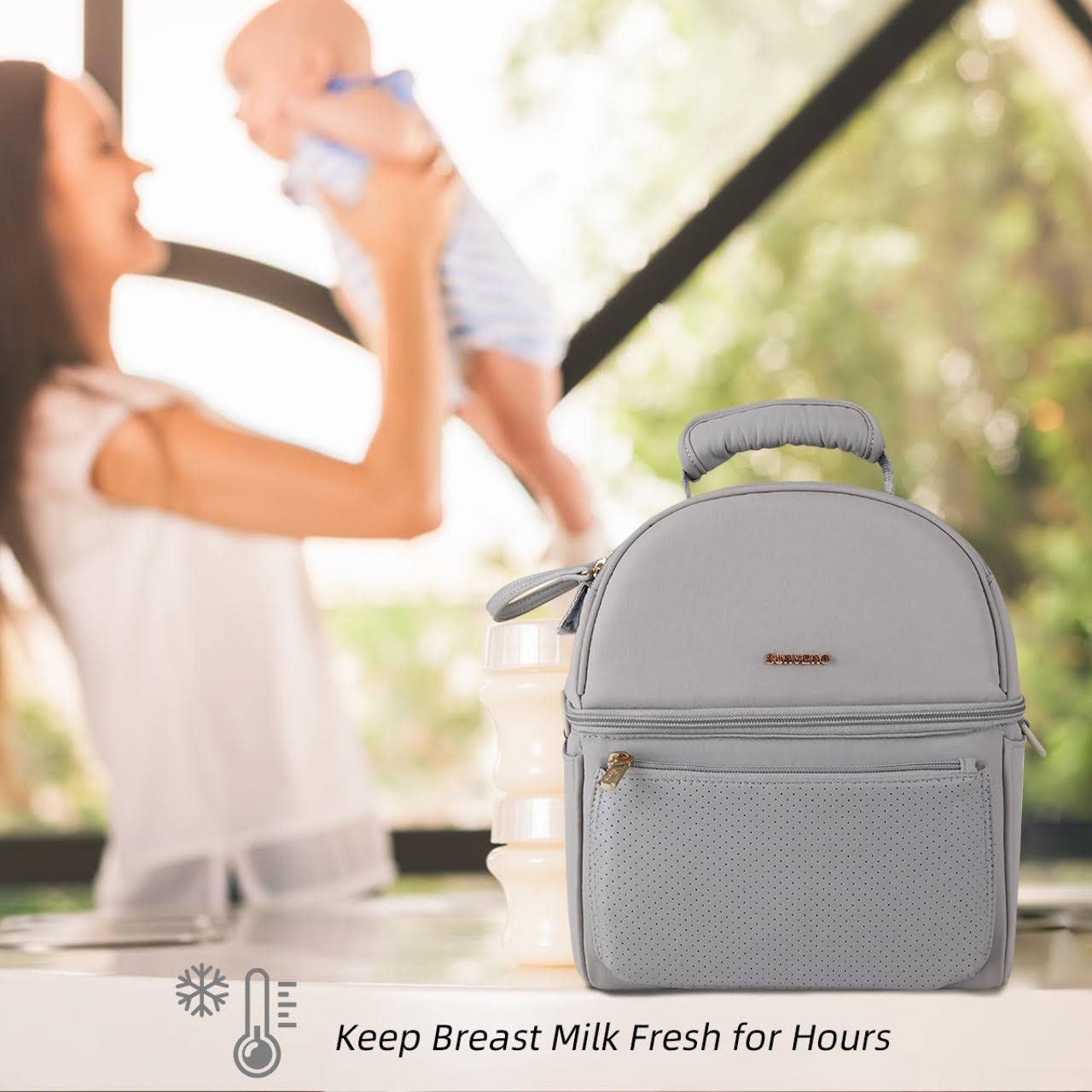 Breastmilk Cooler Bag with Detachable Insulation Box Set