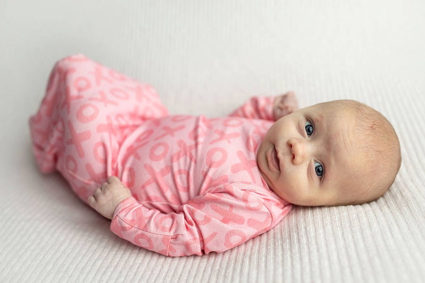 XOXO Love Valentine's Day Knotted Newborn Baby Gown